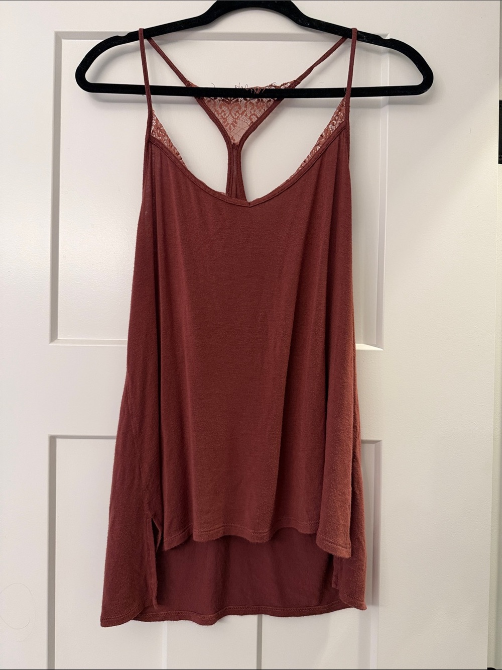 Daytrip Rust Lace Racerback Cami
